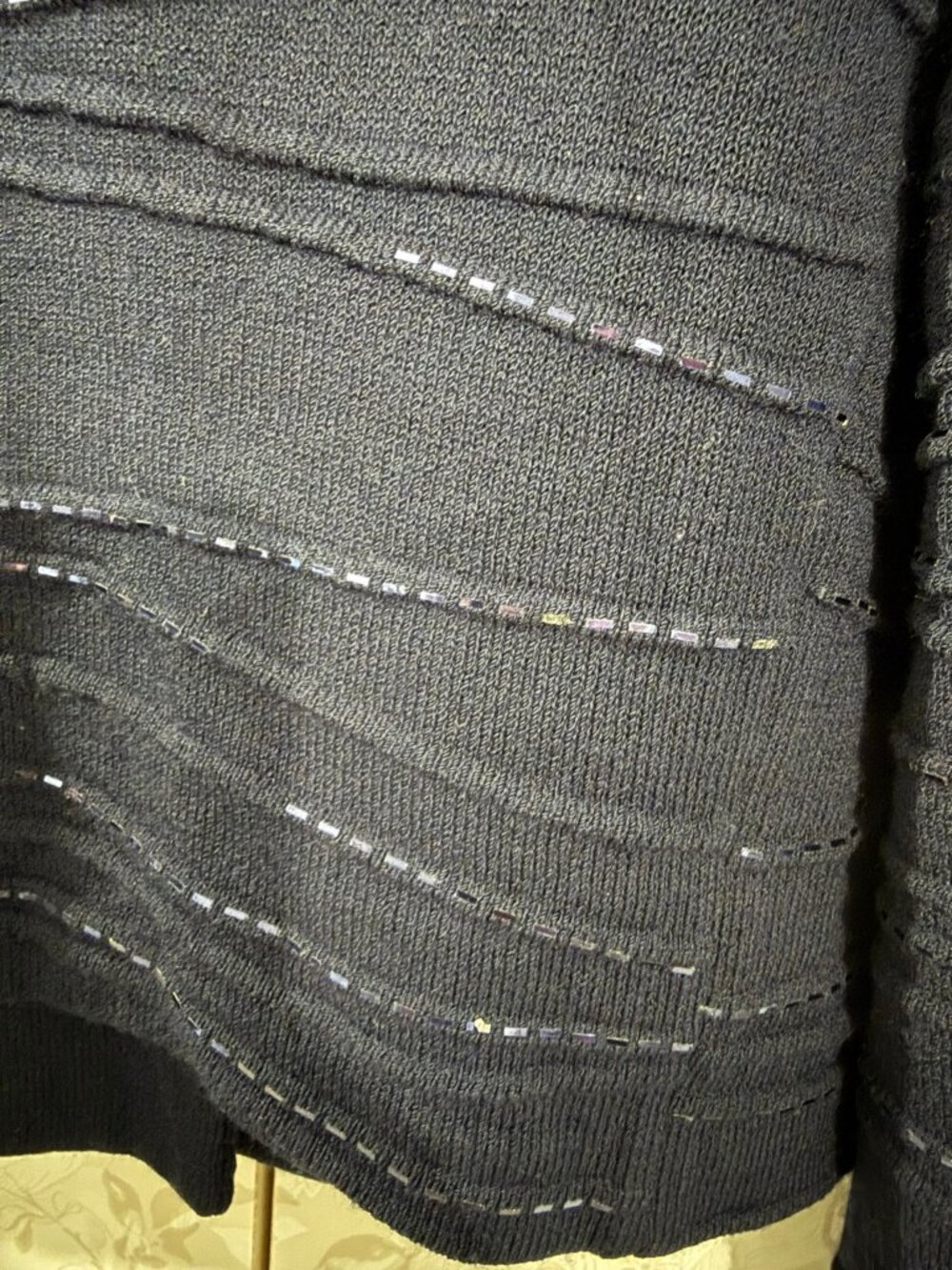 St John Evening Navy Crystal Button Embellished Knit Jacket 8 - Picture 9 of 10